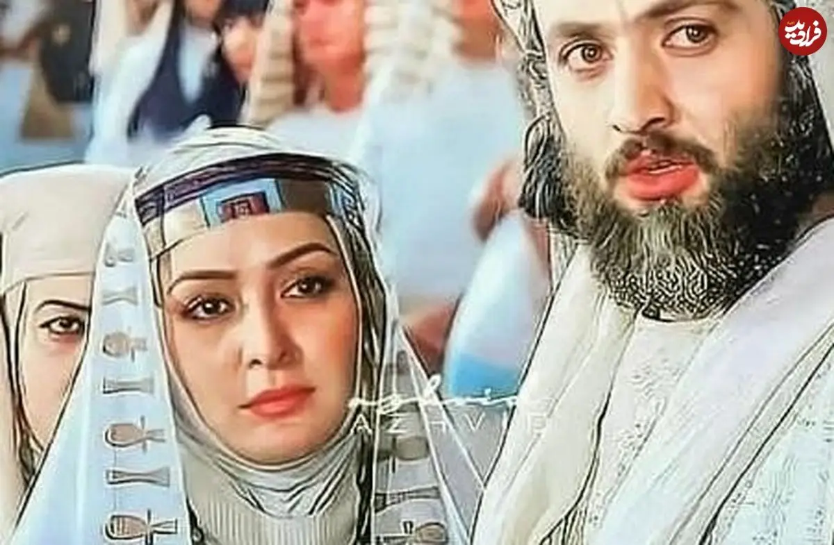 عکس| سفر زمان؛ «آسنات» با لباس عروس در پشت‌صحنه سریال «شوق پرواز»