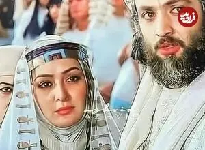 عکس| سفر زمان؛ «آسنات» با لباس عروس در پشت‌صحنه سریال «شوق پرواز»