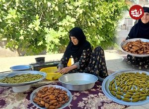 ببینید؛ غذای روستایی در ایلام؛ فرآیند پخت شیرینی محلی بژی «برساق»