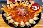 ببینید؛ غذای خیابانی در کره؛ تهیه نودل با اختاپوس و یک خوراک با خرچنگ در گوانگجو