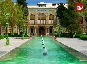 عکس| سفر زمان؛ برف سنگین در حیاط کاخ گلستان؛ 125 سال قبل