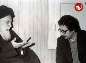 عکس؛ سفر در زمان؛ «بنی صدر و شهید رجایی» در حال ناهار خوردن؛ سال 59