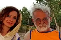 عکس| سفر زمان؛ «مهدی فخیم زاده» 43 ساله در پشت‌صحنه یک فیلم در کنار «فاطمه معتمد آریا»