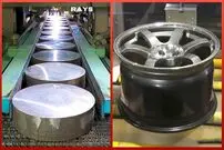 (ویدئو) ببینید رینگ خودرو در چه فرآیند شگفت انگیزی در کارخانه تولید می شود