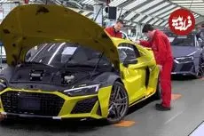 ببینید| مراحل طراحی و تولید خودروی سوپراسپرت آئودی R8 در آلمان