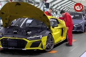 ببینید| مراحل طراحی و تولید خودروی سوپراسپرت آئودی R8 در آلمان