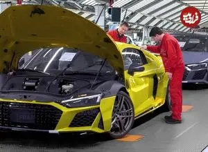 ببینید| مراحل طراحی و تولید خودروی سوپراسپرت آئودی R8 در آلمان
