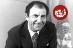 عکس| سفر در زمان؛ «اردشیر زاهدی» در کنار کرک داگلاس هنرپیشه آمریکایی و همسرش؛ دهه 50