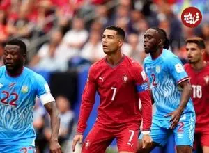 جام جهانی ۲۰۲۶ | تساوی ۱ - ۱ پرتغال مقابل کنگو؛ شروع ضعیف رونالدو و دوستان!