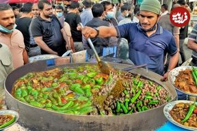 ببینید؛ غذای خیابانی در پاکستان؛ جگر بره سرخ شده با ادویه؛ غذای محبوب مردم کراچی 