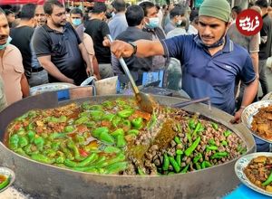 ببینید؛ غذای خیابانی در پاکستان؛ جگر بره سرخ شده با ادویه؛ غذای محبوب مردم کراچی 