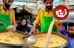ببینید| غذای خیابانی در پاکستان؛ تهیه میلک شیک موز و انبه در کراچی