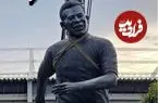 ببینید| نصب مجسمه پله مقابل ورزشگاه جام جهانی ۲۰۲۶