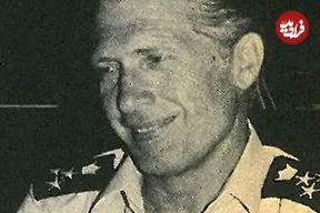 عکس| سفر در زمان؛ «نادر جهانبانی، ژنرال چشم آبی» در حال اسب سواری؛ دهه 50