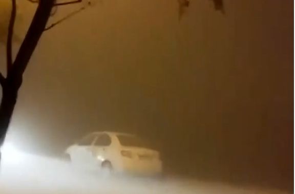 ( ویدیو) لحظات نفس‌گیر طوفان شن در قم