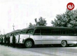 (عکس) سفر به تهران قدیم؛ جولان اولین اتوبوس‌های فرنگی در پایتخت 
