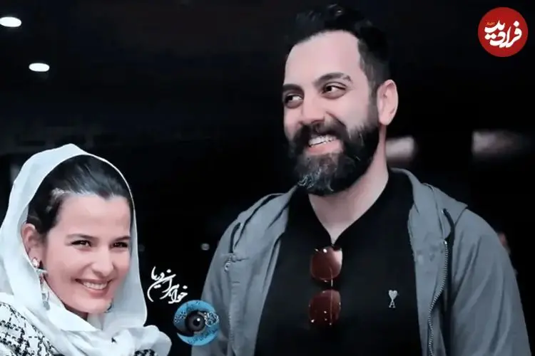 عکس| سفر زمان؛ «سهراب» (سریال سوجان) در کنار «صدف اسپهبدی» در پشت‌صحنه یک تئاتر