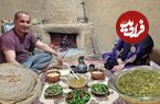 ببینید| غذای روستایی در ایران؛ کاشت گل در باغچه و پخت کله جوش سنتی