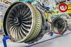 ببینید| موتورهای عظیم هواپیمای مسافربری چگونه تولید می شوند؟