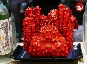 ببینید| غذای خیابانی در تایوان؛ شاه خرچنگ بخار پز شده با زنجبیل و پیازچه در تایپه