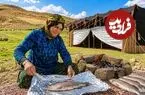 ببینید| غذای روستایی در ایران؛ کباب کردن ماهی شکم پر به روش عشایری