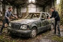 ببینید| مراحل بازسازی کامل یک مرسدس بنز کلاسیک مدل سال 1991