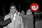 عکس؛ سفر در زمان؛ «تختی و اعضای تیم ملی کشتی درحال اعزام به یکی از مسابقات بین المللی»؛ دهه 30