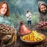 ببینید| غذای روستایی در مراکش؛ جمع آوری حلزون از مزرعه و پخت غذا با آن