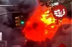 ببینید| انفجار وحشتناک در نزدیکی مجسمه معروف گاو وال‌استریت