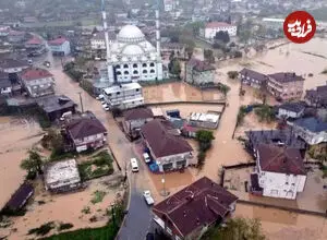 ببینید| محله‌ای در ترکیه زیر آب رفت