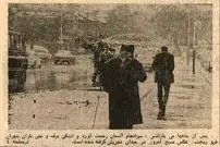 عکس؛ سفر در زمان؛ عکس‌هایی از اولین برف پاییز ۵۰ سال پیش تهران تماشا کنید