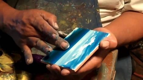 (ویدئو) نقاشی های حیرت آور مرد مکزیکی با انگشت 
