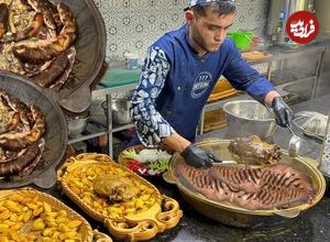 ببینید؛ غذای خیابانی در ازبکستان؛ پخت سمرقند پلو، نان محلی و خوراک گوشت در تاشکند