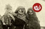 عکس؛ سفر به تاریخ؛ عکس یادگاری «عروس ترکمن» در کنار خانواده‌اش در دوران قاجار