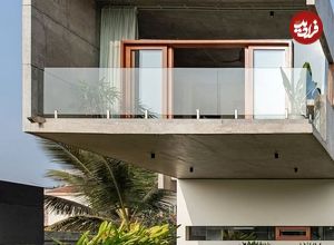 تصاویر؛ معماری دیدنی خانه ای که بخشی از آن در آسمان شناور است!