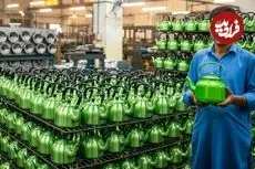 ببینید| فرایند تماشایی تولید کتری با ورق آلومینیومی در پاکستان