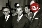 عکس| سفر در زمان؛ «محمدرضا پهلوی» در یک کنفرانس مطبوعاتی در روز ازدواج سوم اش؛ سال 1338