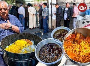 ببینید؛ غذای خیابانی در قم؛ پخت قیمه و قورمه سبزی با دستور پخت 45 ساله