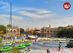 عکس| سفر به تهران قدیم؛ نمایی از «میدان حسن آباد» قبل آسفالت شدن؛ سال 1310