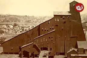 عکس؛ معماری جالب یک ساختمان عظیم چوبی