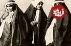 عکس| سفر به ایران قدیم؛ زن ایرانی در حال کمک کردن به گدا در دوران قاجار