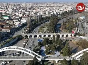 عکس| سفر به ایران قدیم؛ دورنمای شهر «آمل» در سال 1306