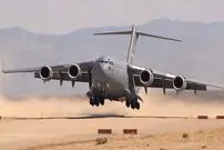(ویدئو) تیک‌آف نفس‌گیر بوئینگ سی-17 گلوب‌ مستر 