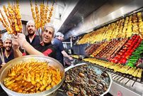 ببینید؛ غذای خیابانی در ایران؛ پخت کوبیده، سلطانی، جوجه کباب و زرشک‌پلو با مرغ در تهران 