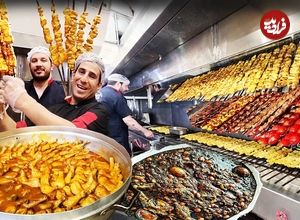 ببینید؛ غذای خیابانی در ایران؛ پخت کوبیده، سلطانی، جوجه کباب و زرشک‌پلو با مرغ در تهران 