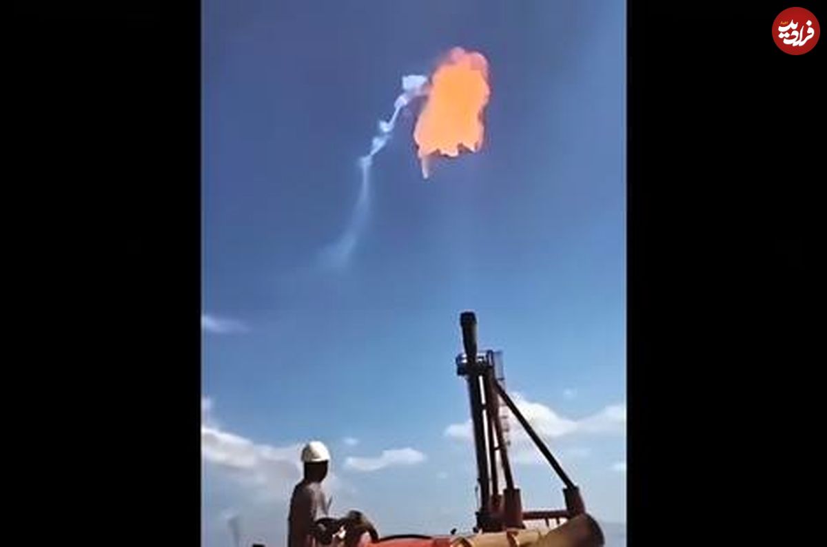 ( ویدیو) فلر سکوهای نفتی را اینگونه روشن می کنن 