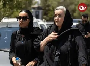 تصاویری از خاکسپاری مادر داریوش فرضیایی