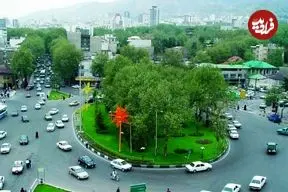 عکس| سفر به تهران قدیم؛ نمایی از«میدان تجریش و خیابان سعدآباد» در سال 1340
