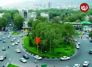عکس| سفر به تهران قدیم؛ نمایی از«میدان تجریش و خیابان سعدآباد» در سال 1340