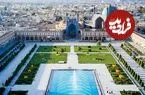 عکس| سفر به ایران قدیم؛ منظرۀ زیبای شهر «اصفهان» از داخل هواپیما؛ 90 سال قبل
